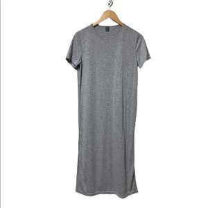 Shein Grey Fitted T Shirt Dress size medium